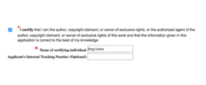 Fill out the name of the copyright owner | Intellectual Property HQ