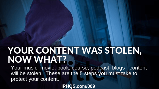 What to do when someone steals your online content